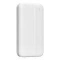 S-link P201 20000mAh PRM Micro+Type-C+USB Beyaz Taşınabilir Pil Şarj Cihazı Powerbank