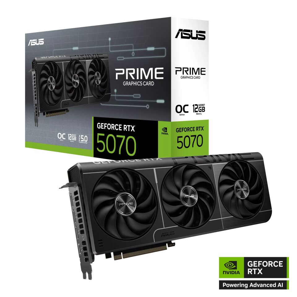 ASUS 12GB PRIME RTX5070-O12G GDDR7 192bit HDMI DP PCIe 5.0
