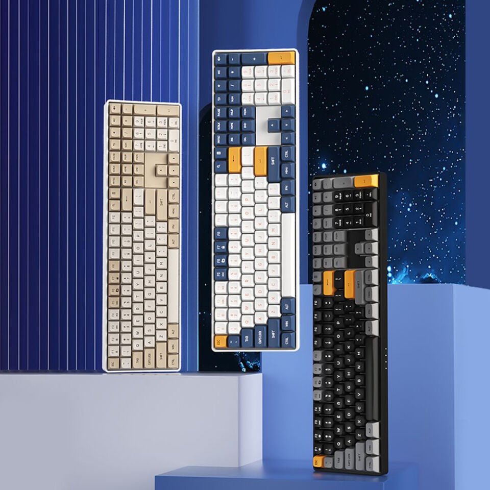 AIGO A108 Brown Sugar İngilizce Q Mekanik Klavye Green Switch