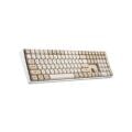 AIGO A108 Milky & Brown İngilizce Q Mekanik Klavye Yellow Switch