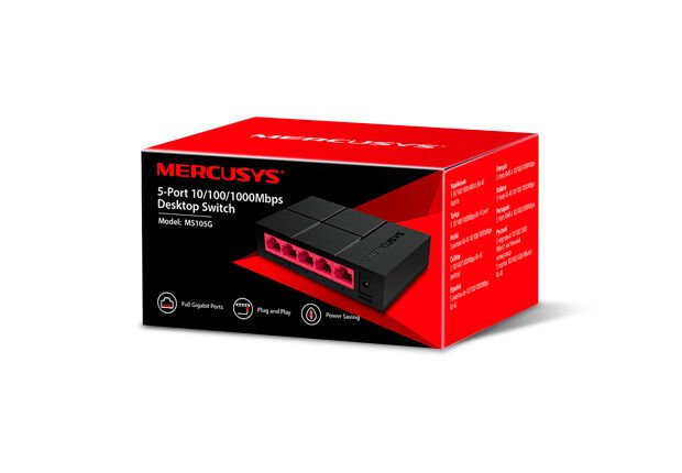 MERCUSYS 5port Gigabit Yönetilemez Switch MS105G