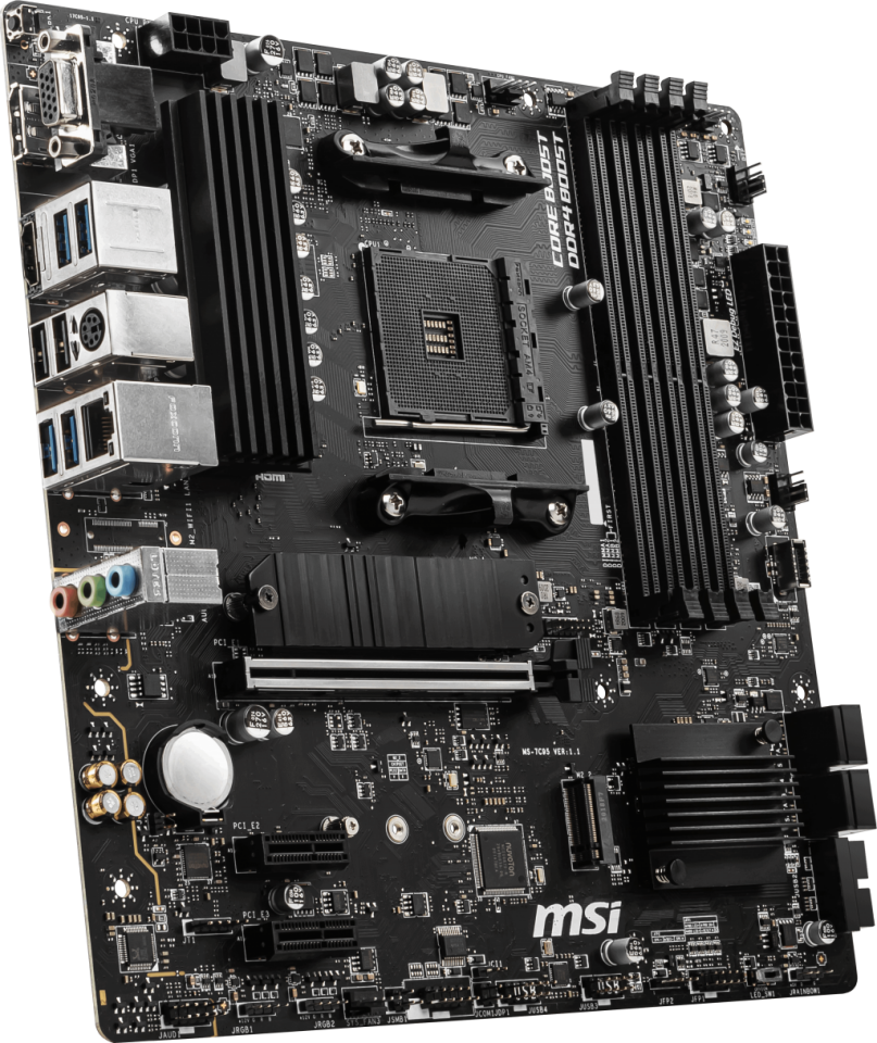 MSI B550M PRO-VDH DDR4 M2 PCIe NVME HDMI DP PCIe 16X v4.0 AM4 mATX