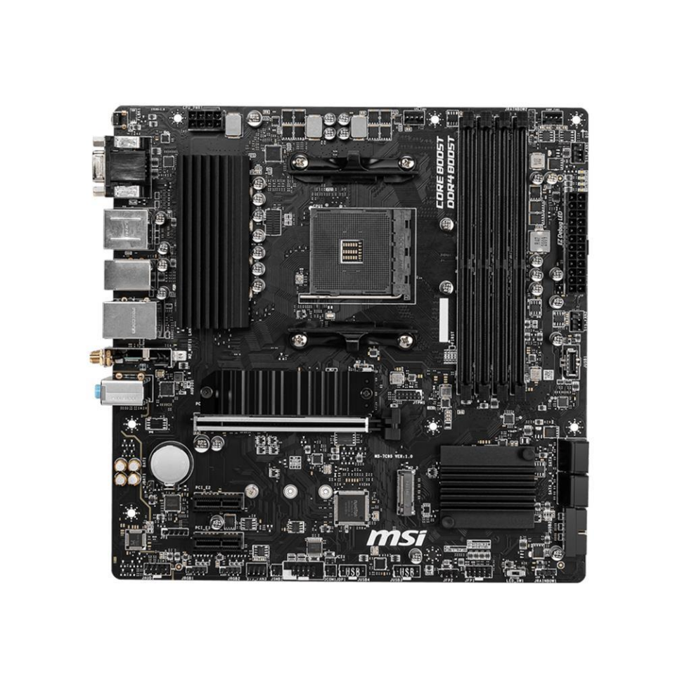 MSI B550M PRO-VDH DDR4 M2 PCIe NVME HDMI DP PCIe 16X v4.0 AM4 mATX