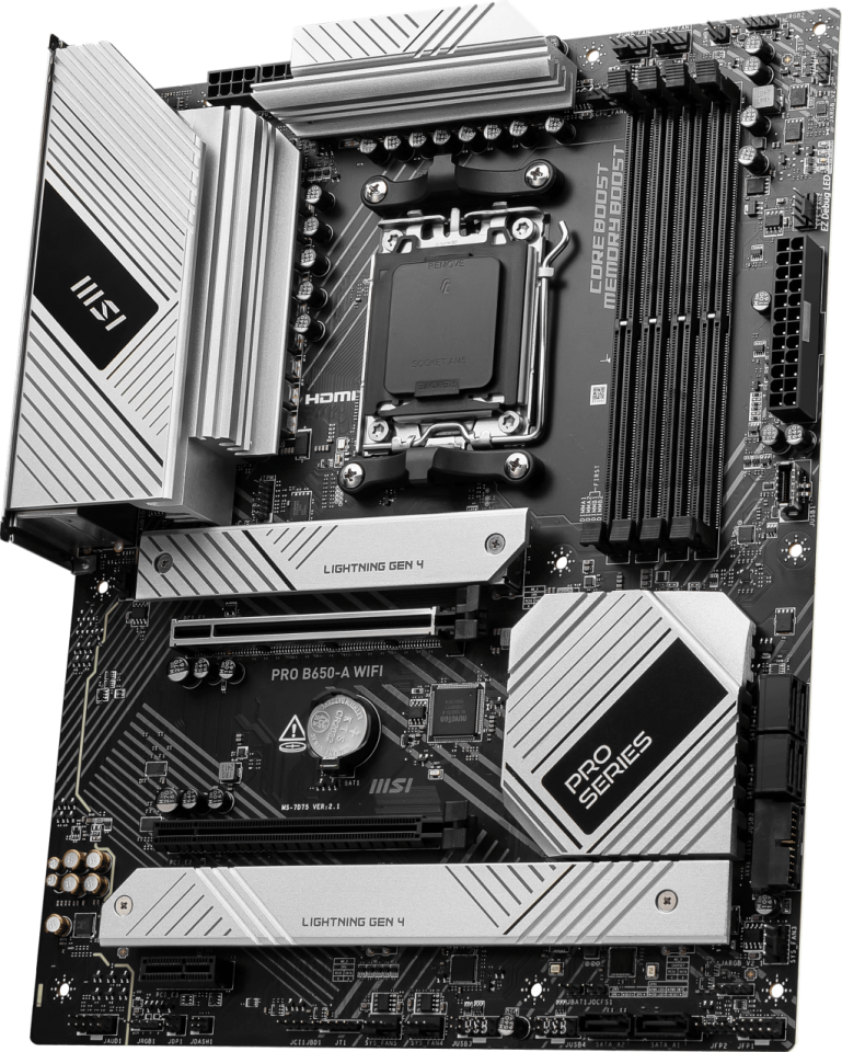 MSI PRO B650-A WIFI6E DDR5 HDMI,DP Port PCIE 4.0 AM5 ATX