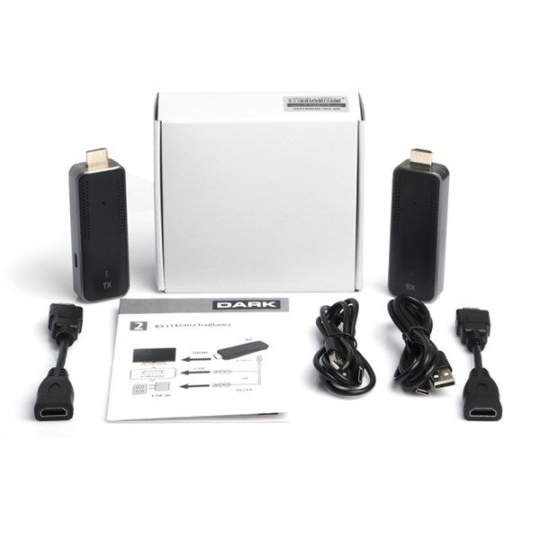DARK DK-HD-WHDG103K 1080P Kablosuz HDMI Ses ve Görüntü Aktarım Kiti