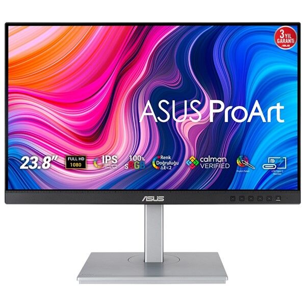 ASUS 24.1'' IPS PROART PA247CV 5MS 60Hz DVI-HDMI-DP Pivot Grafik Tasarım Monitör (1920 X 1200)