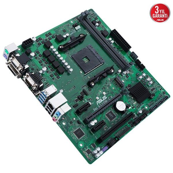 ASUS PRO A520M-C II/CSM DDR4 HDMI PCIE 4.0 AM4 mATX KURUMSAL ANAKART