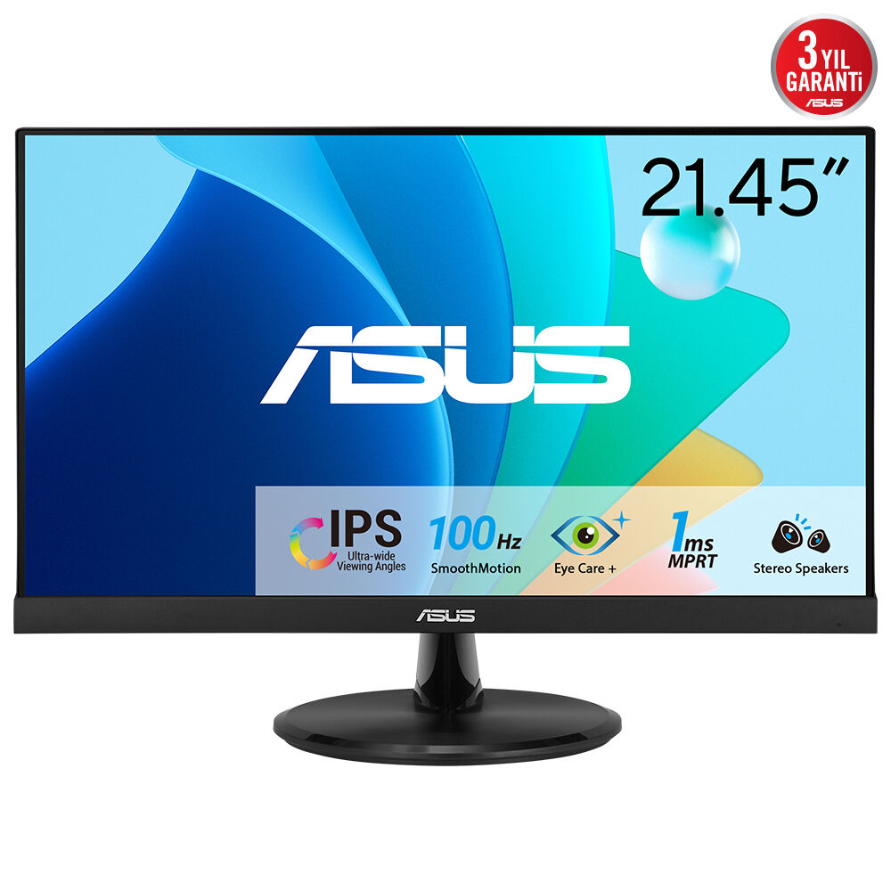 ASUS 21.5'' IPS VP229HF 1MS 100hz HDMI EV Ofis Tipi Monitör (1920 X 1080)