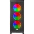 POWERBOOST VK-G4306S 4-ARGB FANLI GAMING MID-TOWER PC KASASI 360MM SIVI SOĞUTUCU DESTEĞİ