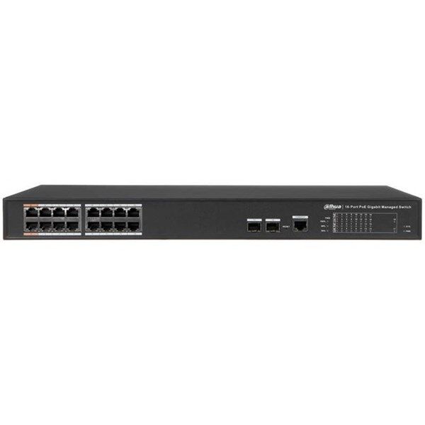DAHUA 16port 240w FULL PoE PFS4218-16GT-240-V2 GIGABIT 2X SFP Yönetilebilir Switch