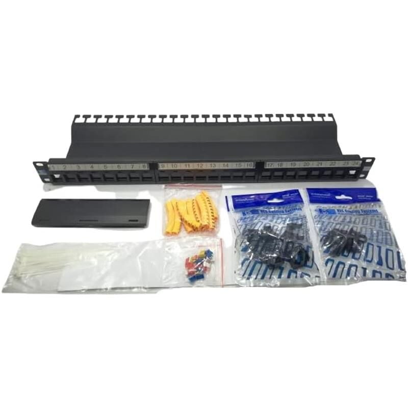 HCS 19'' 1U 24 PORT BOŞ PATCH PANEL(P00-02450-1U)
