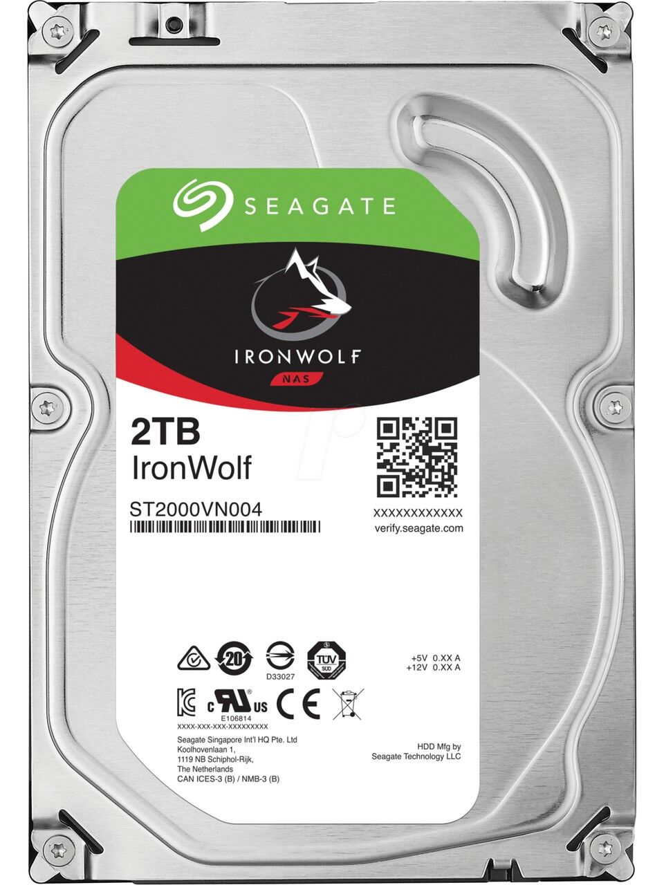 SEAGATE 2TB 3.5'' IRONWOLF ST2000VN003 5900RPM 64MB SATA-3 NAS Diski