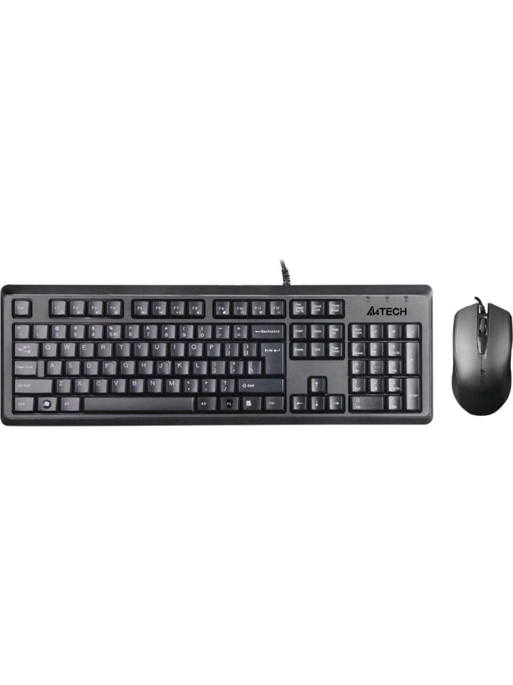 A4 Tech KR-9276 USB Klavye Mouse Set MM Siyah