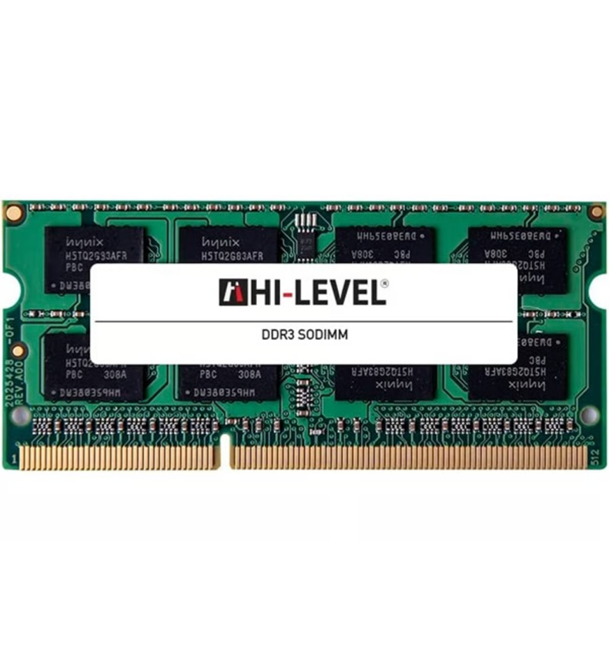 HI-LEVEL 4GB DDR3 1600MHZ NOTEBOOK RAM VALUE HLV-SOPC12800LV/4G 1.35volt (Low Voltage)
