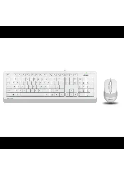 A4 Tech F1010 MM Klavye Mouse Set Beyaz USB