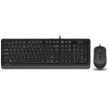 A4 Tech F1010 MM Klavye Mouse Set Gri USB