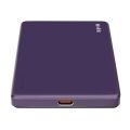S-LINK MG105 5000mAh PD20W Magsafe 15W Kablosuz Type-C Mor Taşınabilir Metal Şarj Cihazı Powerbank