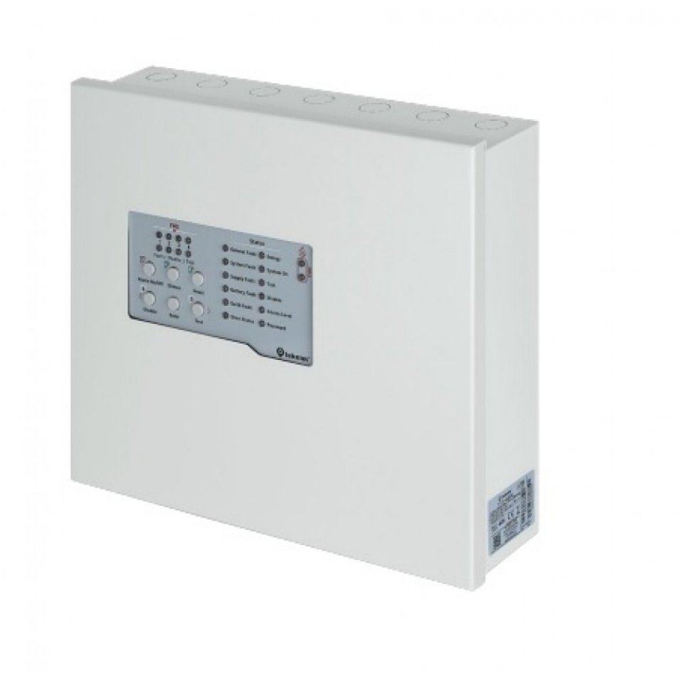 TEKNiM TFP-4404 Konvansiyonel 4 Bölgeli Yangın Alarm Paneli Metal Kasa