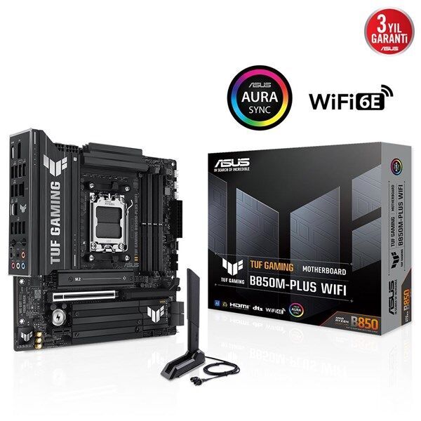 ASUS TUF GAMING B850M-PLUS DDR5 HDMI DP PCIE 5.0 AM5 ATX