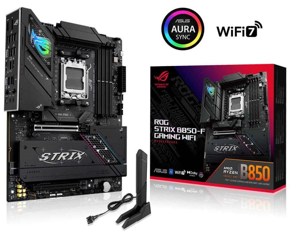 ASUS ROG STRIX B850-F GAMING WIFI-7 DDR5 HDMI DP PCIE 5.0 AM5 ATX