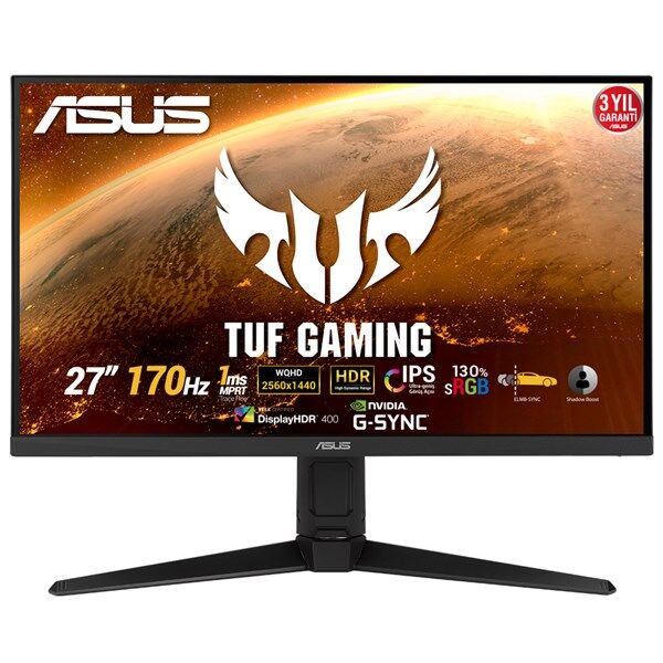 ASUS 27'' IPS TUF GAMING VG27AQL1A 1MS 170HZ HDMI-DP GAMING MONİTÖR 2560X1440