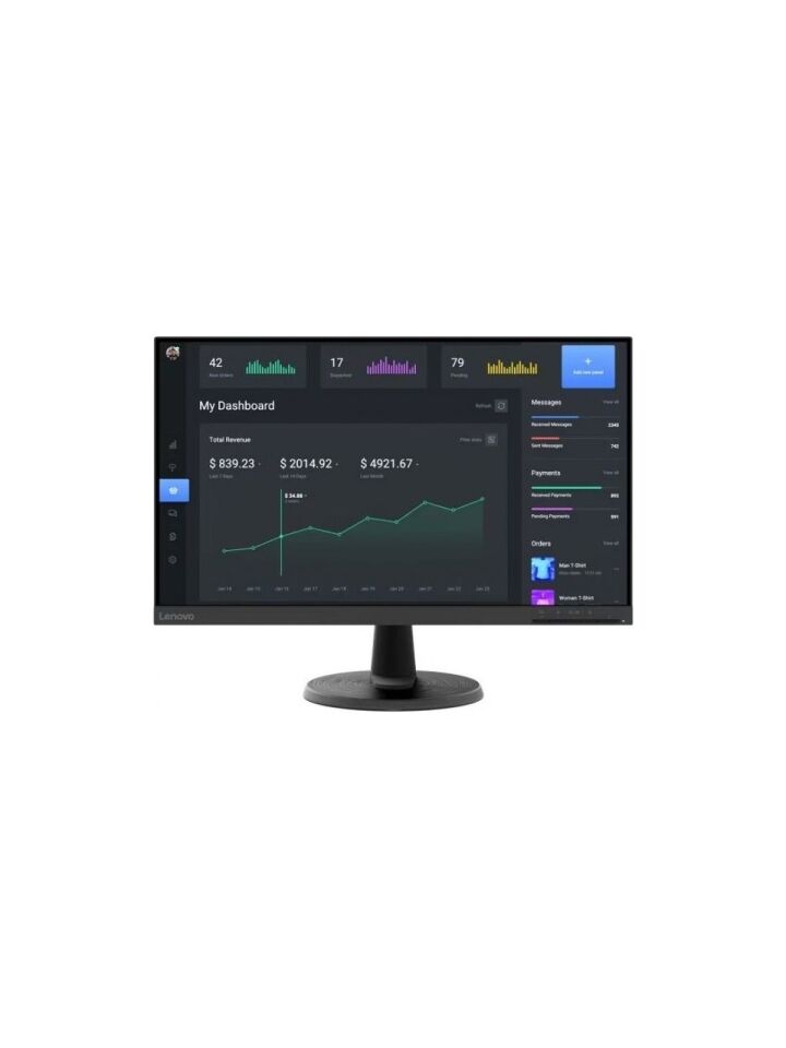 LENOVO 23.8'' IPS ThinkVision T24D40 4MS Monitör HDMI DP Pivot Monitör (1920 x 1080) / 64B9GAT1TK
