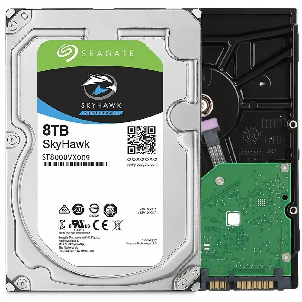 SEAGATE 3.5'' 8TB SKYHAWK ST8000VX009 5400 RPM 256MB SATA-3 Güvenlik Diski
