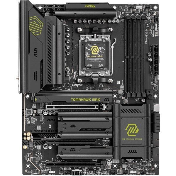 MSI MAG B850 TOMAHAWK MAX WIFI7 DDR5 HDMI-USBC DP PCIE 5.0 AM5 ATX