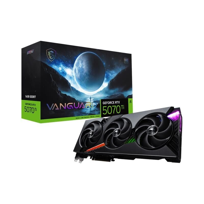 MSI GEFORCE RTX5070TI 16G VANGUARD SOC 16GB GDDR7 256BIT 1XHDMI 3XDP EKRAN KARTI