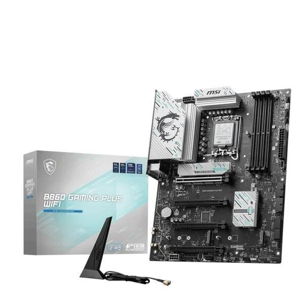MSI B860 GAMING PLUS WIFI7 DDR5 HDMI-USBC DP PCIe 16X v5.0 1851p ATX