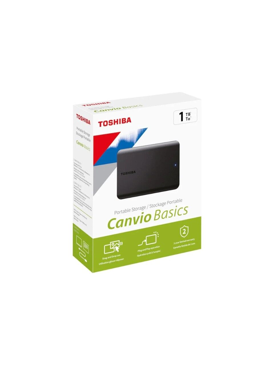 Toshiba 2.5'' 1TB USB3.2 G1 Canvio Siyah HDTB510EK3AA