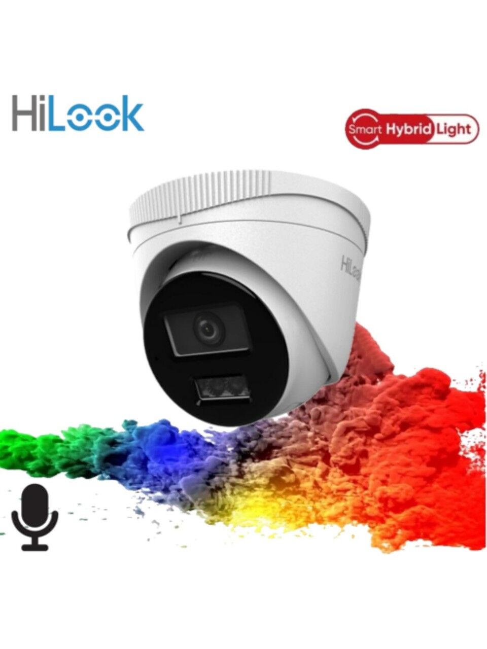 HiLook IPC-T220HA-LUFC 2MP IP 2.8mm Sabit Lens H.265+ Turret Güvenlik Kamerası