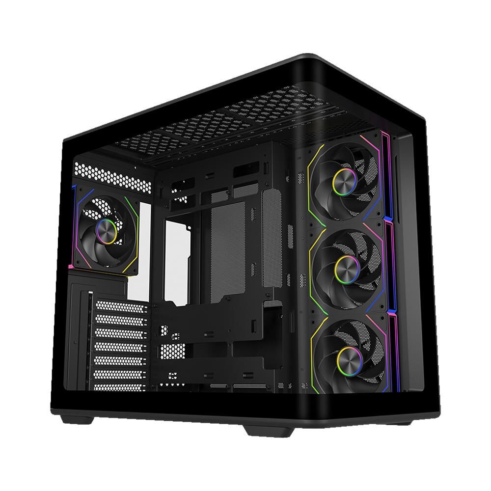 COOLERMASTER 850W 80+ GOLD ELITE 600 Curve TG E600-KGNN85-S01 4x12cm ARGB Siyah Gaming MıdTower PC Kasası