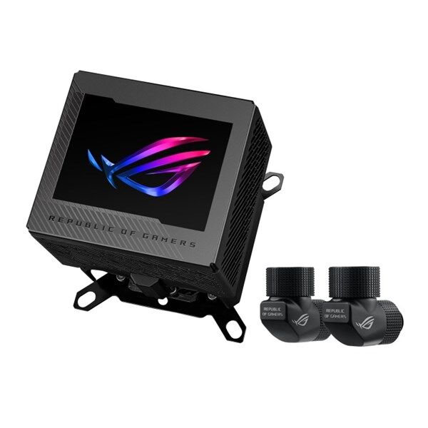 Asus Rog Ryujın Iıı Wb Cpu Su Bloğu Tam Renkli 3.5'' Lcd Ekran Gömülü Vrm Fanı 178 Mikro Soğutma Kanadı Ve Bakır Alaşımlı Soğuk Plaka Soğutma Teknolojisi İle Asetek Ve Rog Bağlantı Parçaları