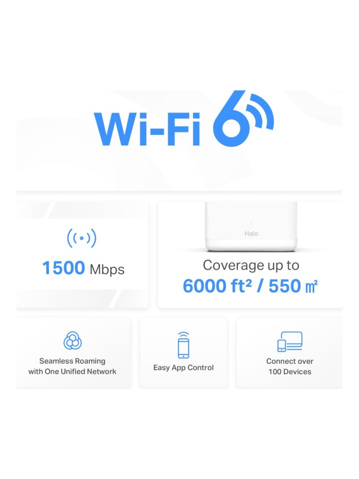 TP-Link Mercusys Halo H30G 1300Mbps Dual Band Mesh Sistemi (3 Pack)