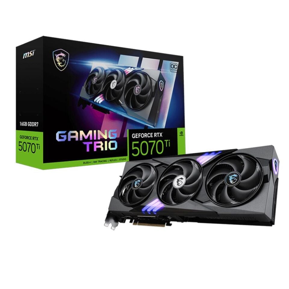 MSI GEFORCE RTX5070TI 16G GAMING TRIO OC WHITE 16GB GDDR7 256BIT 1XHDMI 3XDP EKRAN KARTI