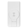 S-link P110 10000mAh PRM PD22.5W+QC3.0 Magsafe 15W Kablosuz Standlı Beyaz Taşınabilir Pil Şarj Cihazı Powerbank