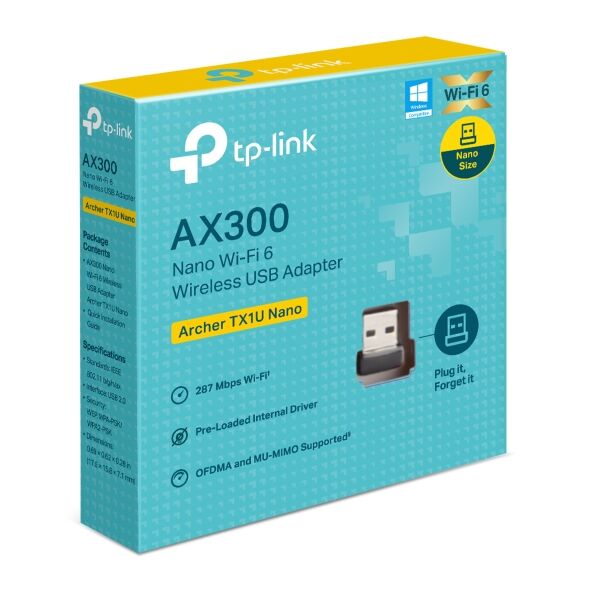 TP-LINK Archer TX1U Nano Wıfı6 USB Kablosuz Adaptör