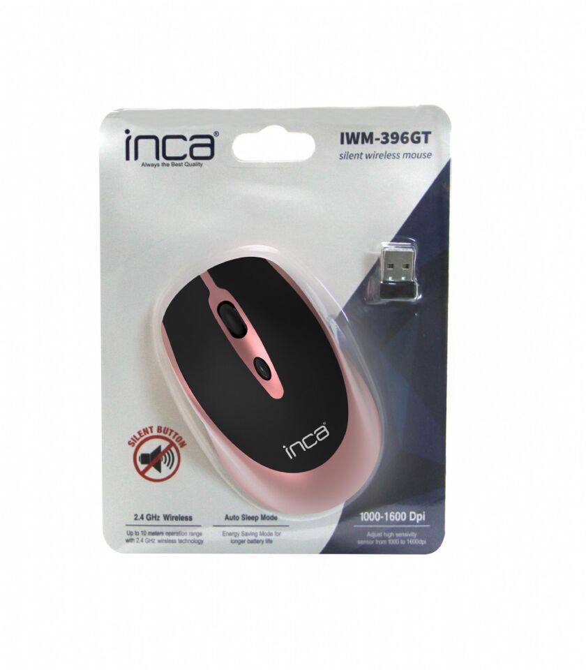 INCA IWM-396GT Kablosuz 1600dpi Gold Mouse