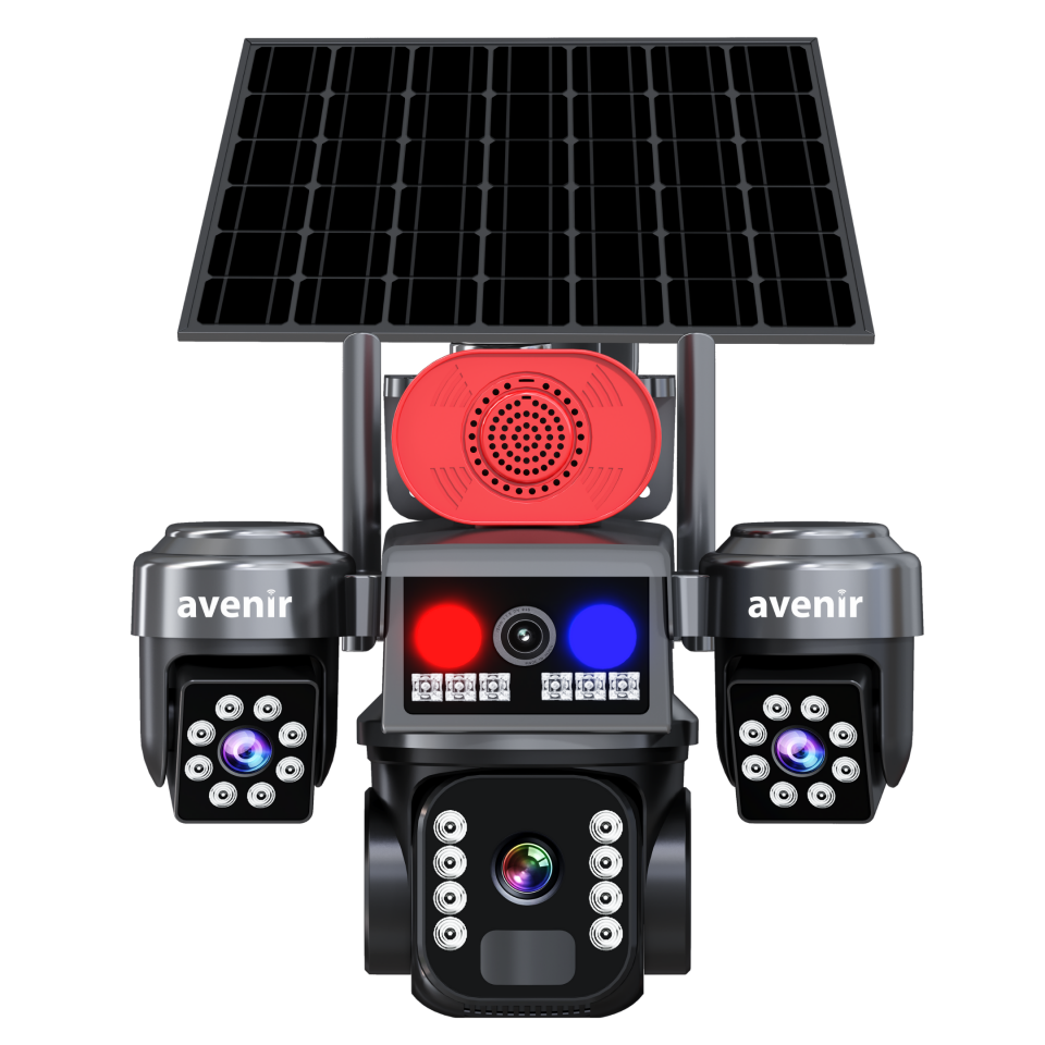 AVENIR 6MP 3 Kameralı 4G Solar IP Kamera AV-S463G