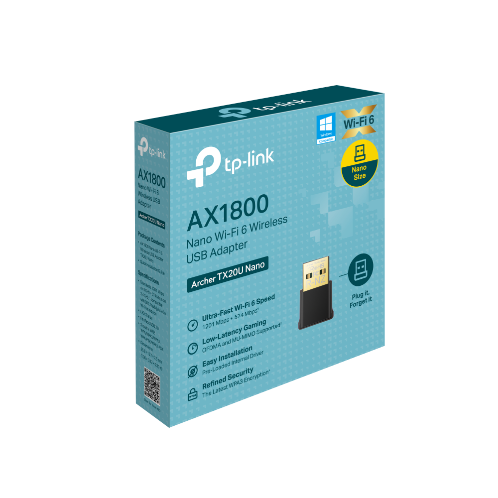 TP-LINK ARCHER TX20U Nano USB Kablosuz Adaptör