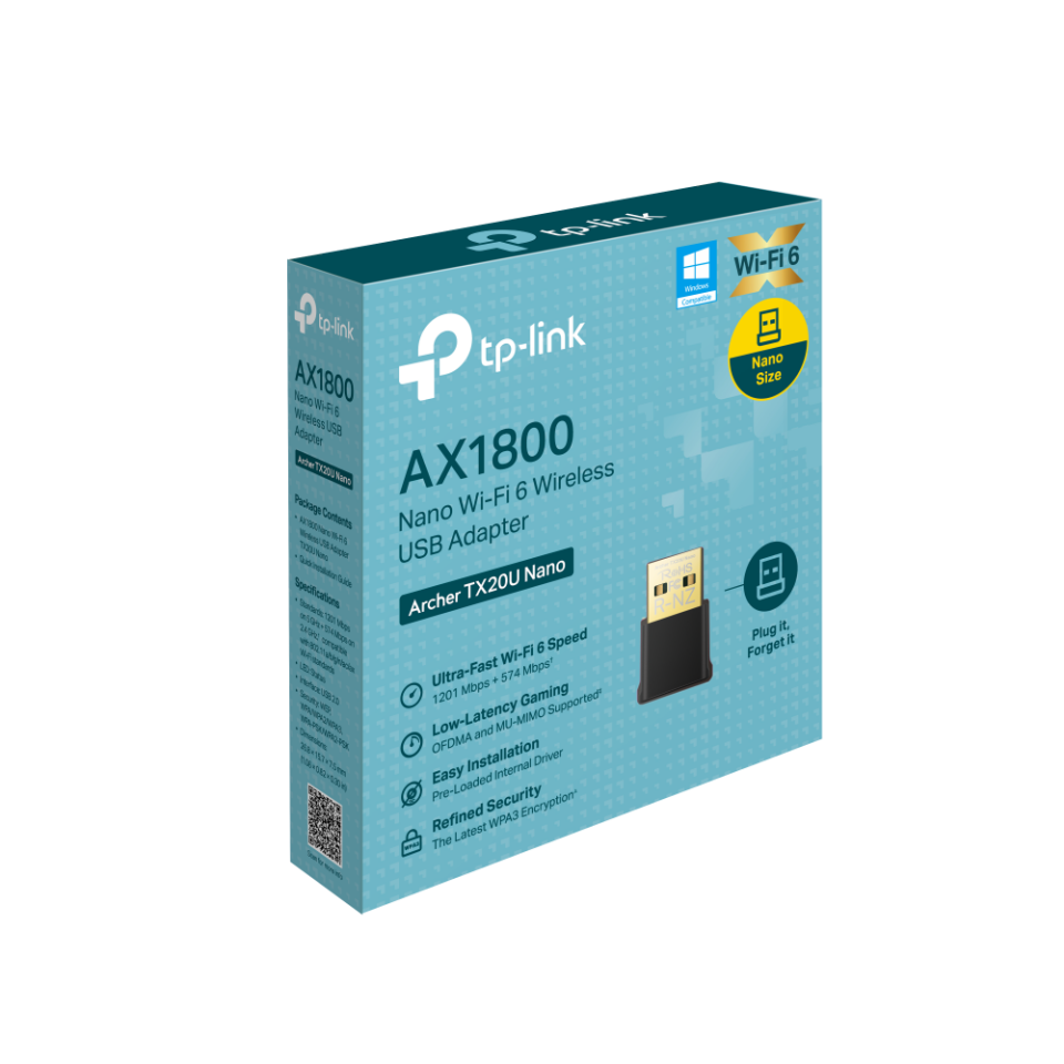TP-LINK ARCHER TX20U Nano USB Kablosuz Adaptör