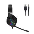 LENOVO LECOO HT406 Stereo USB 3.5mm Jack RGB Led Aydınlatma Siyah Gaming Mikrofonlu Kulaklık