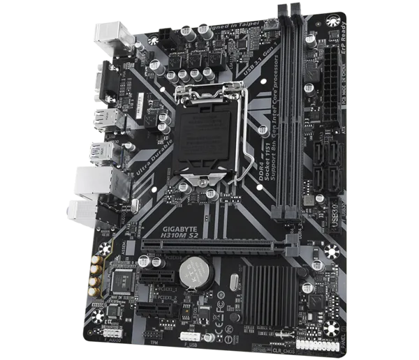 GIGABYTE H310M-S2 DDR4 SATA3 PCIe 16X v3.0 1151p v2 mATX