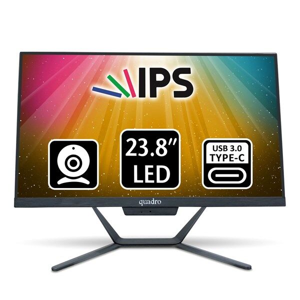 QUADRO 23.8'' STARK H5124-18850 CORE i7 11700-8GB RAM-512GB SSD-FDOS