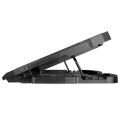 ADDISON RAMPAGE 17'' AD-RC4 Mavi Ledli 2*125mm+2*70mm Işıklı Fan Notebook Soğutucu Stand