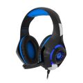GAMEMAX FHP-G1460B Stereo USB 3.5mm Jack Led Aydınlatma Siyah/Mavi Gaming Mikrofonlu Kulaklık