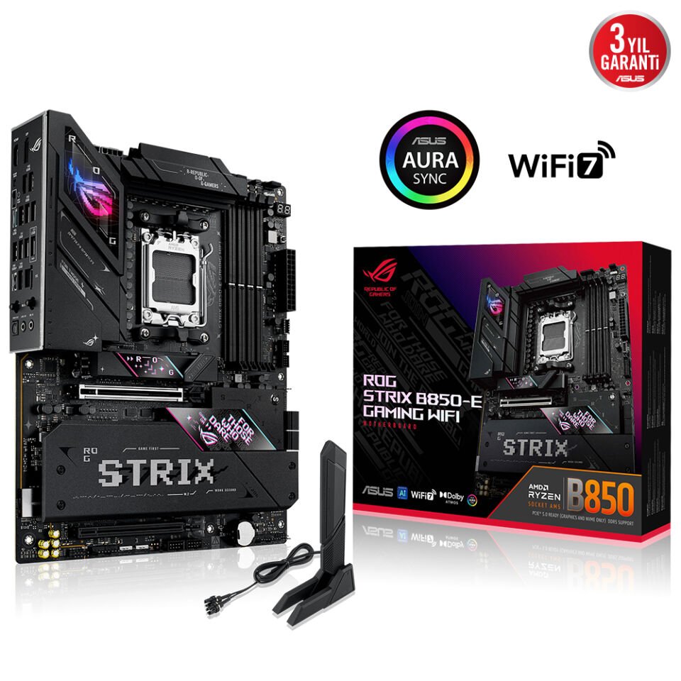 ASUS ROG STRIX B850-E GAMING WIFI-7 DDR5 HDMI DP PCIE 5.0 AM5 ATX