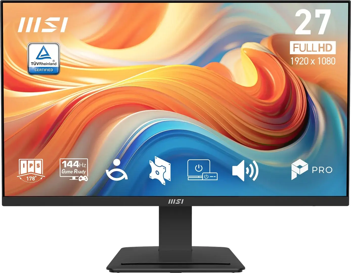 MSI 27'' IPS PRO MP273 E14A 1MS 144Hz HDMI EV Ofis Tipi Monitör (1920 X 1080)