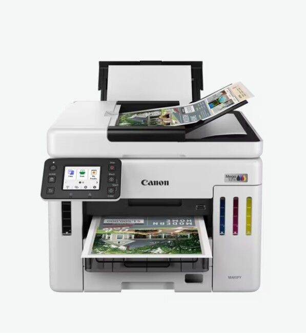 CANON A4 Renkli MAXIFY GX7140 Çok Fonksiyonlu Tanklı Yazıcı Tarayıcı Fotokopi USB 2.0,Ethernet,Kablosuz